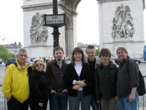 The Family at the Arc de Triomphe