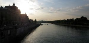 Musée d'Orsay and the setting sun…